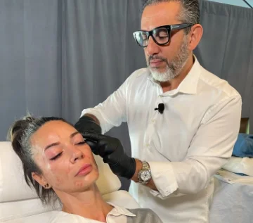 Dr. Saadat demonstrating advanced techniques